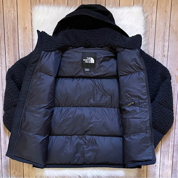 The North Face Sherpa Nuptse Jacket In Aviator Navy - Picture 6 of 10